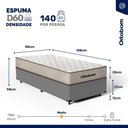 Ver imagem 6 de Cama Box com Colchão de Espuma D60 Ortobom Force Dream Solteiro 88cm