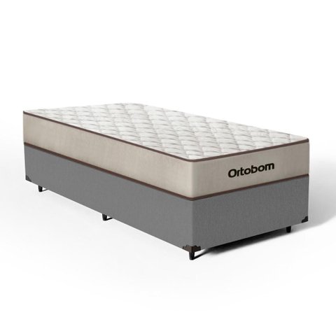 Cama Box com Colchão de Espuma D60 Ortobom Force Dream Solteiro 88cm