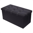 Ver imagem 1 de Puff com Bau Banqueta Dobravel Portatil Porta Objetos 95l