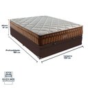Ver imagem 3 de Cama Box Baú e Colchão Anjos Star Pillow In Molas Ensacadas Casal Anjos Casal Marrom