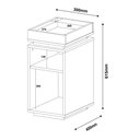 Ver imagem 4 de Mesa Lateral de Apoio Olivia Artely Branco