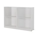 Ver imagem 6 de Estante Livreiro Bipartida 63cm com Prateleiras Form Branco Z56 - Mpozenato