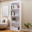Ver imagem 1 de Estante Livreiro Bipartida 63cm com Prateleiras Form Branco Z56 - Mpozenato