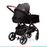 Conjunto Carrinho e Bebê Conforto Para Bebê 15Kg Travel System e Moisés Ts Kansas Preto Premium - 9