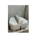 Ver imagem 2 de Sofá Decorativo Ilha Orgânico Sala Estar Boucle Bege - Montanaris Decor