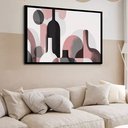 Ver imagem 2 de Quadro Decorativo Formas Garrafas Abstrato - 50x70cm:moldura Preta