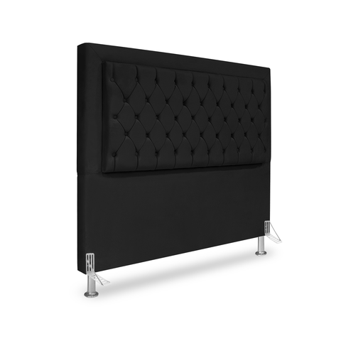 Cabeceira de Cama Box Queen 160 Cm Baronesa - Veludo Preto