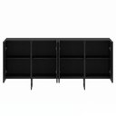 Ver imagem 5 de Buffet Aparador 160cm 4 Portas Melun N02 Preto - Mpozenato