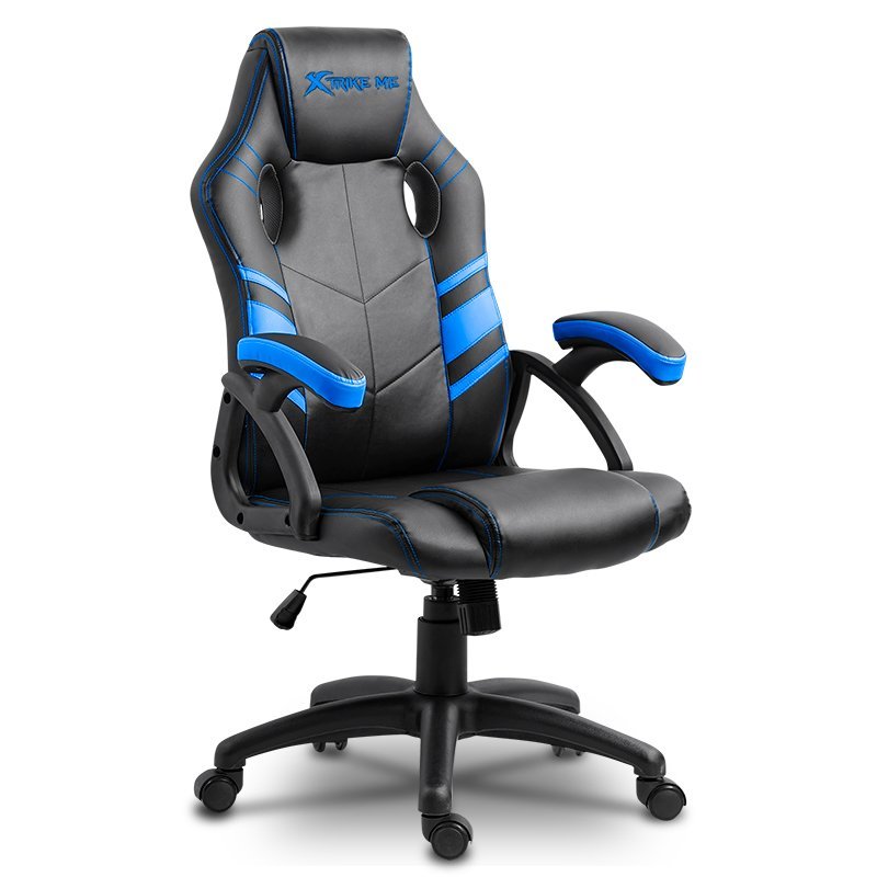 Cadeira Gamer XTRIKE ME GC-803 - Preto com Azul - 1