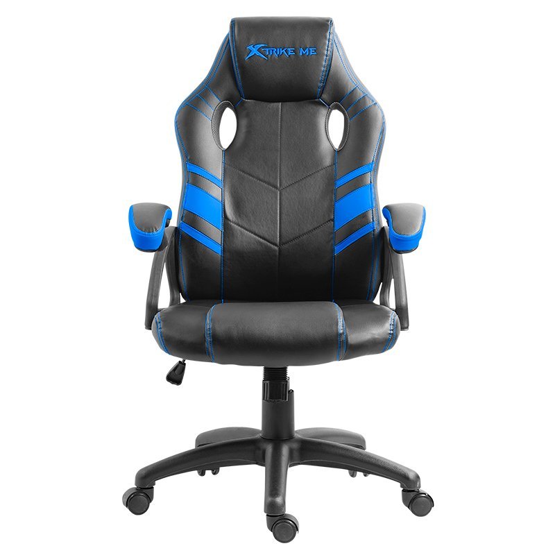 Cadeira Gamer XTRIKE ME GC-803 - Preto com Azul - 2