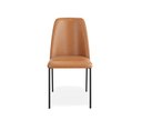 Ver imagem 5 de Kit 2 Cadeiras Estofadas para Sala de Jantar Livia Courissimo Whisky - Mobili