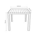 Ver imagem 3 de Mesa para Jardim de Alumínio Grumari Preto