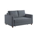 Ver imagem 2 de Sofá Cama Casal Marcelle 2 Lugares 150cm Linho Pé de Madeira - Talento Móveis