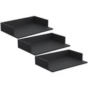 Ver imagem 1 de Kit 03 Suportes Suspensos Para Micro-ondas Forno 60x40 cm Class L03 Preto - Lyam Decor