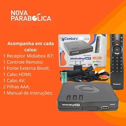 Kit 2 Receptores Nova Parabólica Midiabox B7 Century - 7