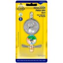 Ver mais imagens de Regulador Registro de Gás Blindado com Monômetro Vazão 1kg/h + Mangueira 80cm com Abraçadeiras | Ali