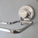 Ver imagem 3 de Porta Toalha para Banheiro com Ventosa Toalheiro Faciliti Cromado Rosto e Banho