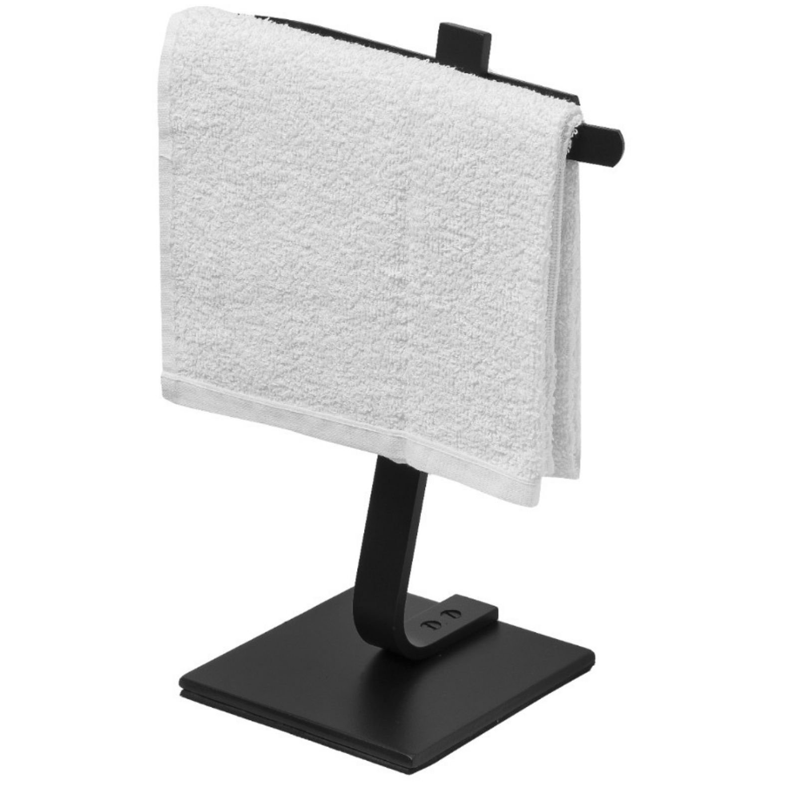 Porta Toalha de Rosto para Bancada Preto Fosco F.bali - 2