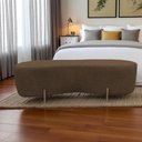 Ver imagem 7 de Puff Decorativo Orgânico Alana Linho Marrom