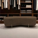 Ver imagem 1 de Puff Decorativo Orgânico Alana Linho Marrom