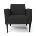 Ver imagem 6 de Poltrona Decorativa Isabella Pés Fixo em Madeira Preto Veludo Preto G19 - Gran Belo