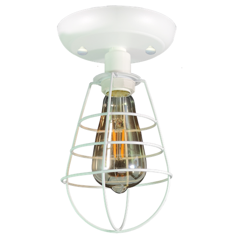 Plafon Aramado Lampshape Branco Sala Quarto Cozinha Banhei