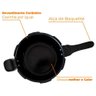 Conjunto de Panelas de Indução com Panela de Pressão Antiaderente Cerâmica Preto 6 Peças - 2