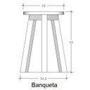 Ver imagem 5 de Conjunto Mesa e 4 Banquetas Colorido Suze