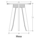 Ver imagem 4 de Conjunto Mesa e 4 Banquetas Colorido Suze