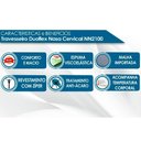 Ver imagem 2 de Travesseiro Viscoelástico Nasa Cervical Anatômico Nn2100 Kit C/ 4 Un (50x70) - Duoflex