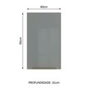 Ver imagem 5 de Armário Aéreo Madesa Lux 40cm 1 Porta Branco Cinza