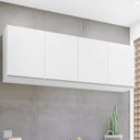 Ver imagem 3 de Armário Aéreo de Geladeira 4 Portas 160 Cm Toledo Branco