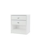 Ver imagem 4 de Mesa de Cabeceira com 02 Gavetas em MDF BRANCO - PEA Móveis