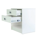 Ver imagem 2 de Mesa de Cabeceira com 02 Gavetas em MDF BRANCO - PEA Móveis