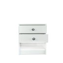 Ver imagem 5 de Mesa de Cabeceira com 02 Gavetas em MDF BRANCO - PEA Móveis