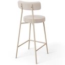 Ver imagem 7 de Kit 03 Banquetas Baixa Cozinha Sala Jantar Bancada Milão Arena L02 Bouclê Creme - lyam decor