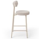 Ver mais imagens de Kit 03 Banquetas Baixa Cozinha Sala Jantar Bancada Milão Arena L02 Bouclê Creme - lyam decor