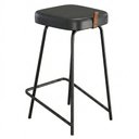 Ver imagem 7 de Kit 04 Banquetas Médias para Cozinha Vik Estofada Couríssimo Preto - Desk Design