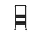 Ver imagem 3 de Mesa Auxiliar Fit Adaptável Multiuso com 2 Prateleiras Preta