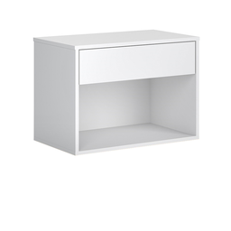 Mesinha Cabeceira 45cm Decore Quarto Pequeno Criado Quarto:branco - 1