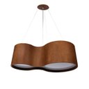 Ver imagem 1 de Pendente Lustre Violão Madeira 85cm Mel 110v/220v (bivolt)