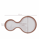 Ver imagem 2 de Pendente Lustre Violão Madeira 85cm Mel 110v/220v (bivolt)