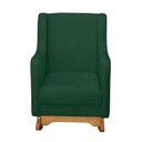 Ver imagem 3 de Poltrona de Amamentação Aquila Balanço com Puff Bouclê Verde