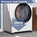 Ver imagem 2 de Suporte Móvel com Rodinhas para Geladeira e Fogão 200kg