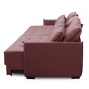 Ver imagem 6 de Sofá Cama Retrátil e Reclinável 2,10m com Molas Carol Veludo Rosê Adonai Estofados