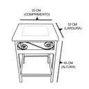 Ver imagem 5 de Kit 2 Bancos de Ferro e Madeira Rústico com Ladrilho Hidráulico A1