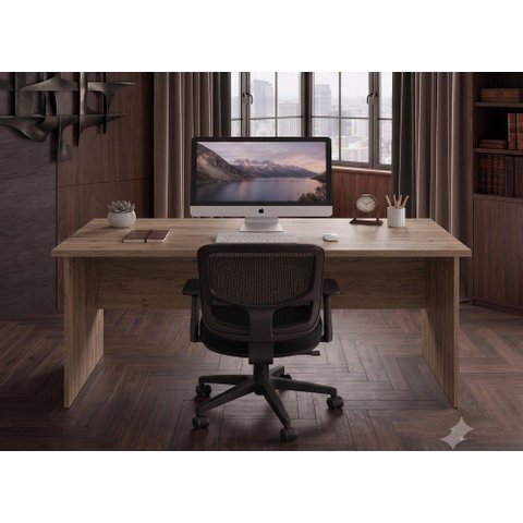 Mesa Computador/Notebook Diretor 150cm Castanho