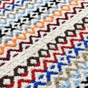 Ver mais imagens de Tapete Sala Quarto Indiano Moderno Colorido Cru Geométrico 1,40 X 2,00 Antiderrapante