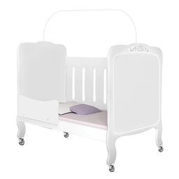 Jogo de Quarto Infantil Provence New com Guarda Roupa e Berço Branco Acetinado - Planet Baby - 7
