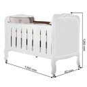 Ver imagem 6 de Jogo de Quarto Infantil Provence New com Guarda Roupa e Berço Branco Acetinado - Planet Baby
